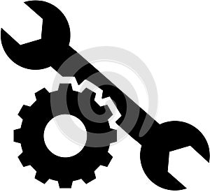 Wrench with gear wheel