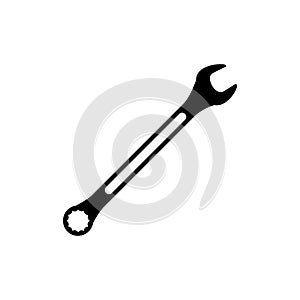 Wrench icon vector. Repair illustration sign. Workshop symbol. Tool logo.