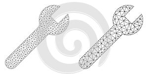 Wrench Icon - Vector Triangle Mesh