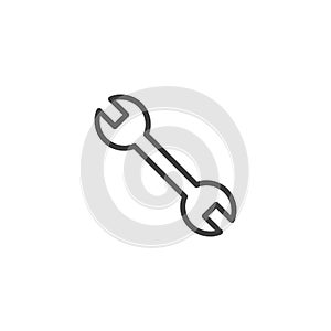 Wrench line icon