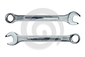 Wrench metal spanner spanner isolated on white background