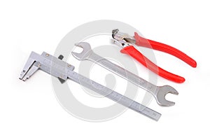 Wrench, nippers, measuring device