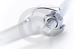 Wrench on nut and bolt