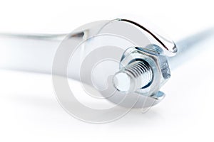 Wrench on nut and bolt