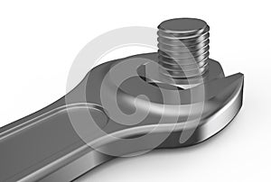 Wrench, nut and bolt