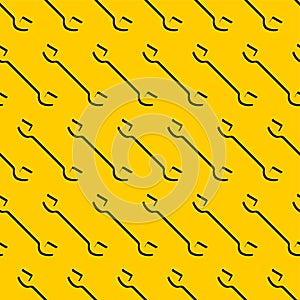 Wrench pattern seamless. Repair Tool background. Vector texture