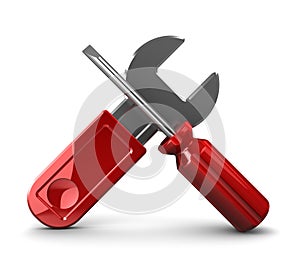 Wrench and screwdriver