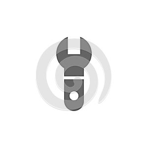 Wrench, tool, Repair, spanner icon. Element of materia flat tools icon