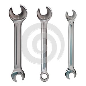 Wrench tool 3D realistic vector illustration photo