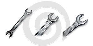 The wrench on a white background,with clipping path