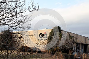 The GLIT plant now closed building logo close up