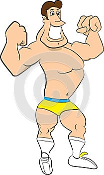 Wrestler Cartoon