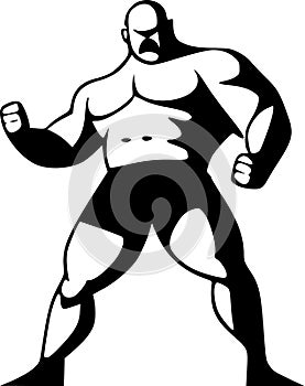 Wrestling - high quality vector logo - vector illustration ideal for t-shirt graphic