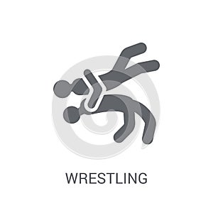 Wrestling icon. Trendy Wrestling logo concept on white background from Professions collection