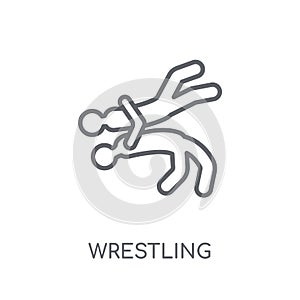 Wrestling linear icon. Modern outline Wrestling logo concept on