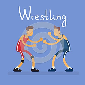 Wrestling Two Wrestler Opponent Sport Competition