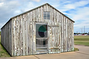 The Wright Brothers lived in a tiny wood shelter like the one on display at the Wright Brother`s memorial in Kill Devil Hills, NC