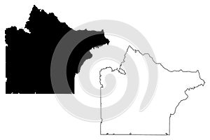 Wright County, Minnesota U.S. county, United States of America, USA, U.S., US map vector illustration, scribble sketch Wright photo