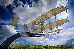 Wright Flyer Sculpture by Larry Godwin