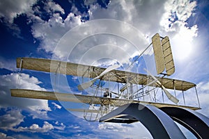 Wright Flyer Sculpture by Larry Godwin