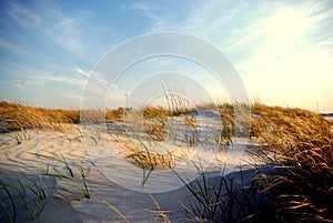 Wrightsville Dunes at sunset