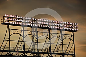 Wrigley Field lights photo