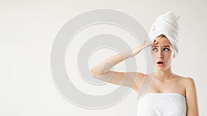 wrinkle prevention shocked woman rejuvenation