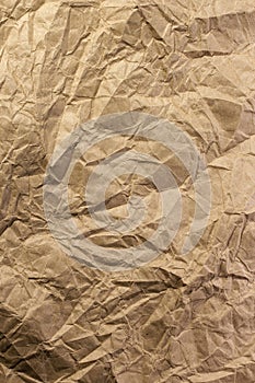 Wrinkled Brown Paper