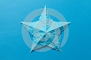 Wrinkled origami star