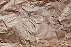 Wrinkled paper background. Texture of crumpled paper. Texture of crumpled old paper closeup