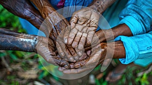 The Old Wrinkled Hands.AI generated image