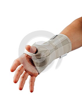 Wrist and hand orthotics support for carpal tunnel syndrome healing