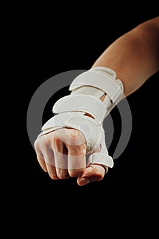 Wrist and hand orthotics support for carpal tunnel syndrome healing