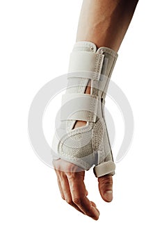 Wrist and hand orthotics support for carpal tunnel syndrome healing