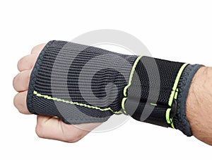 Wrist and palm compression support, for injuries or fitness.