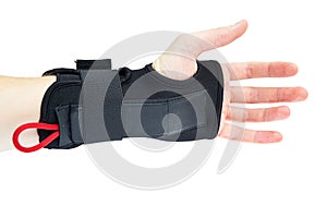 Wrist support with hand isolated