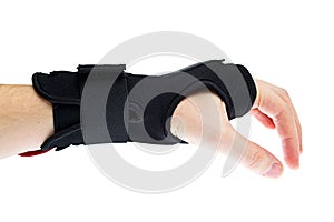 Wrist support with hand isolated