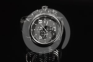 Wrist Watch on dark background