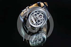 Wrist Watch on dark background