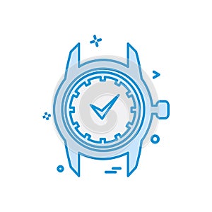 Wrist watch icon design vector