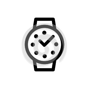 Wrist watch icon vector set. wristlet watch illustration sign collection. Time symbol. Hour logo.