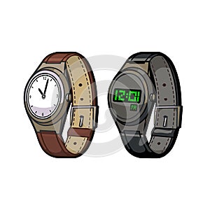 Wrist Watch mechanical and electronic