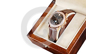 Wristwatch in box