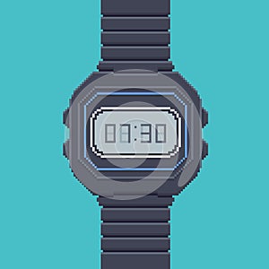 Wristwatch Pixel Art Illustration