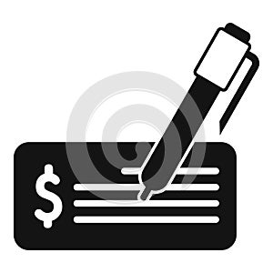 Write blank paper icon simple vector. Social deal online