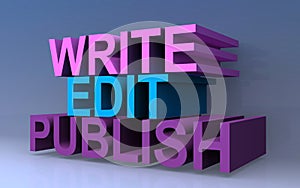 Write edit publish