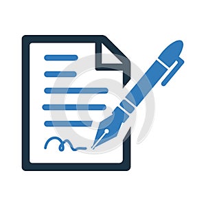 Write, edit, writing, pen icon. Simple vector design