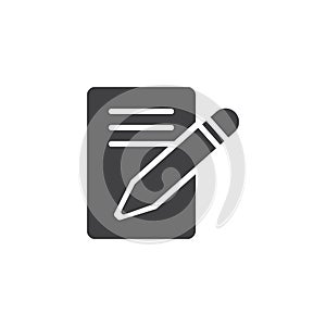 Write letter vector icon