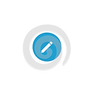 Write Message Button Icon Vector of Social Media Element
