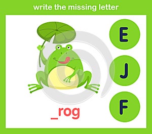 Write the missing letter